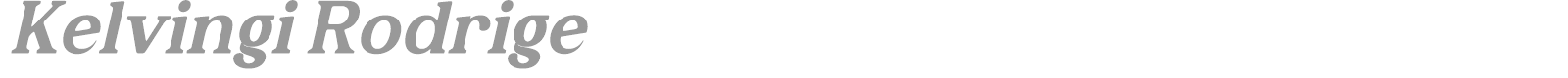 Kelvingi Rodrige font preview